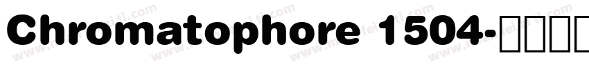 Chromatophore 1504字体转换